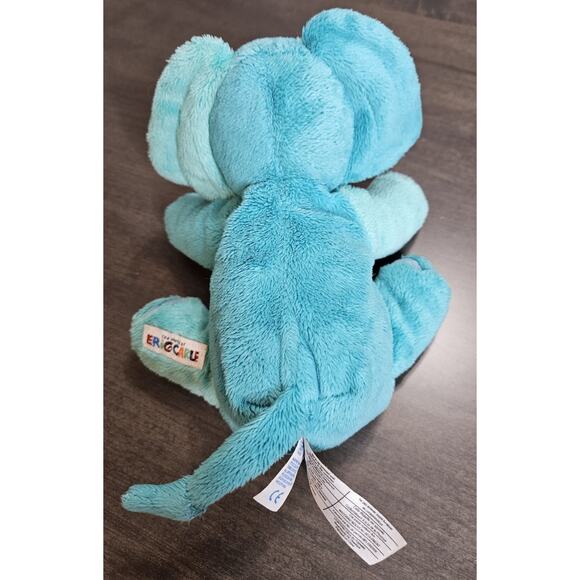 Eric Carle Teal Blue Gray Elephant Plush Stuffed Animal Toy Kohls Cares 8" - Picture 2 of 4
